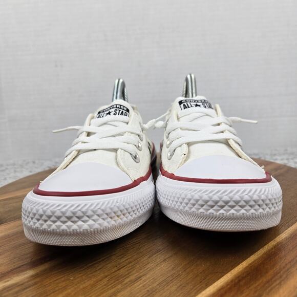 Converse Womens 7 CTAS Shoreline White Canvas Y2K Casual Shoes Slip Sneaker - Picture 4 of 12